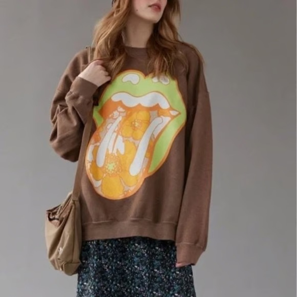 Urban Outfitters The Rolling Stones Crew Neck Sweatshirt - Picture 3 of 7
